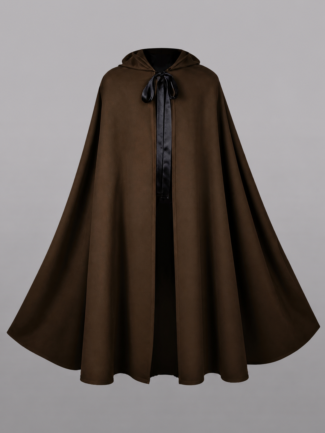 Brown Hooded Carnival Cloak
