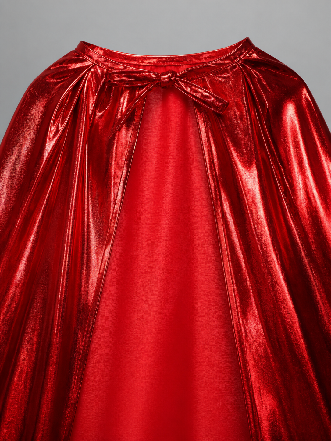 Red Carnival Cape with Gold Crown