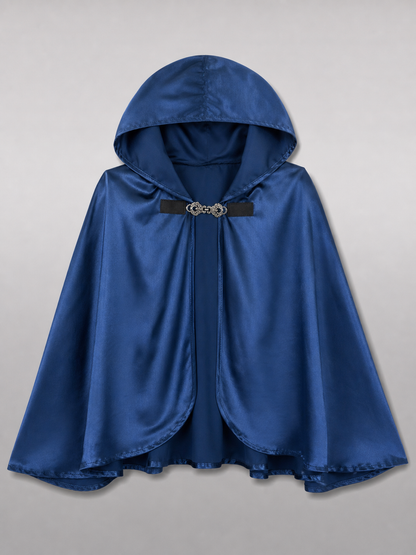 Blue Carnival Hooded Cape for Stage