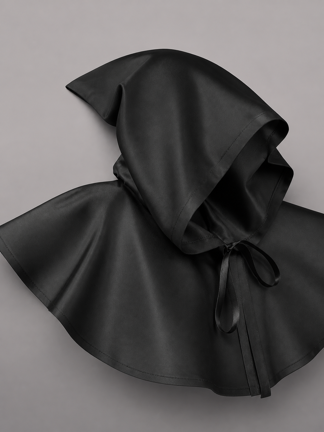 Black Hooded Carnival Cloak for Cosplay