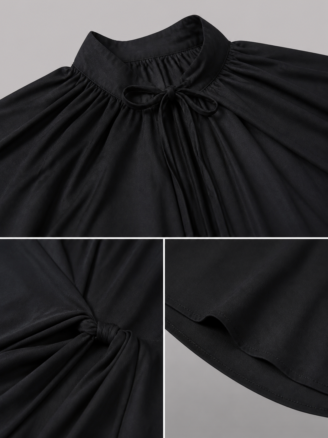 Black Carnival Cloak with Pointed Hat