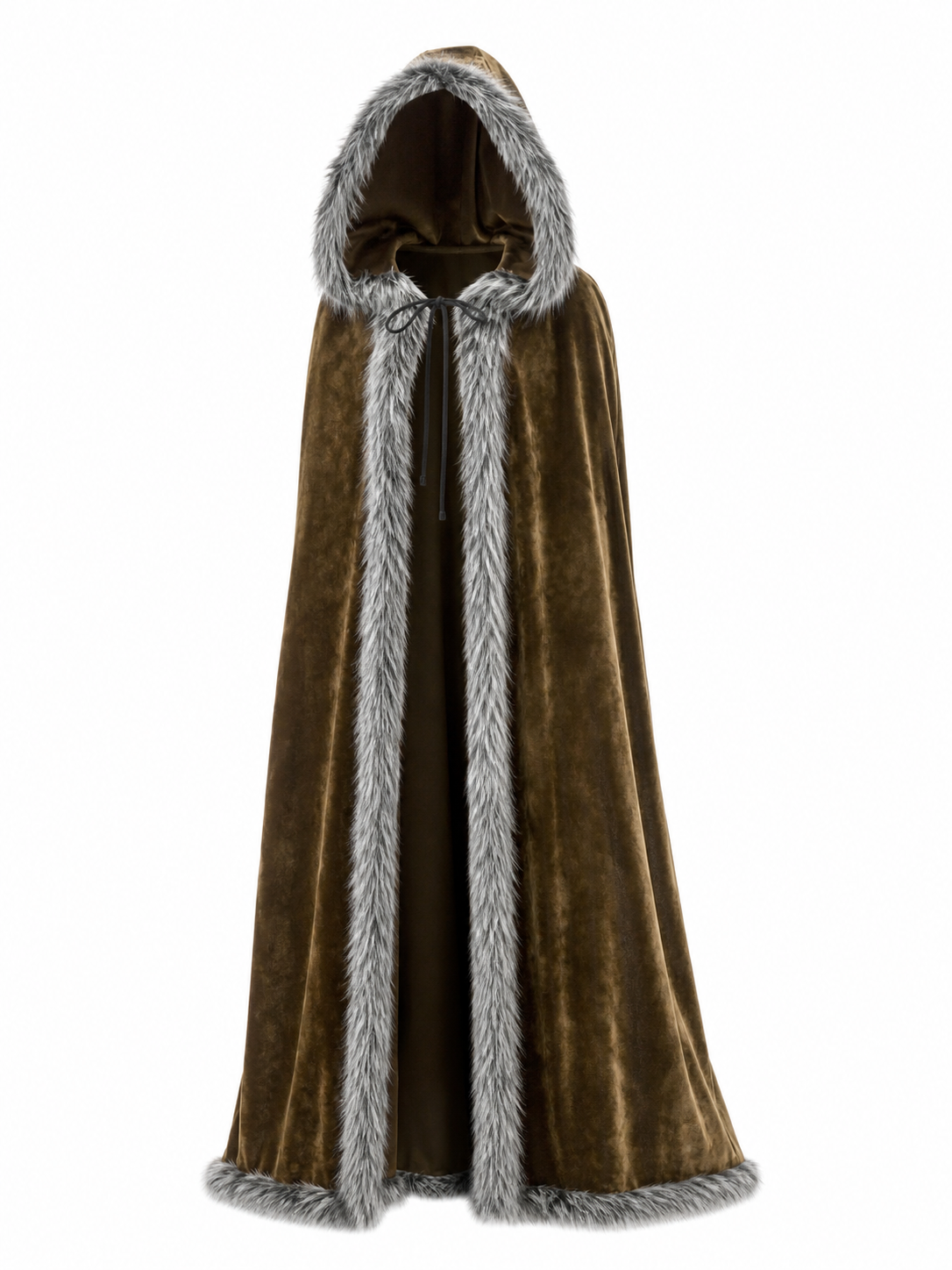 Brown Carnival Cloak with Hood