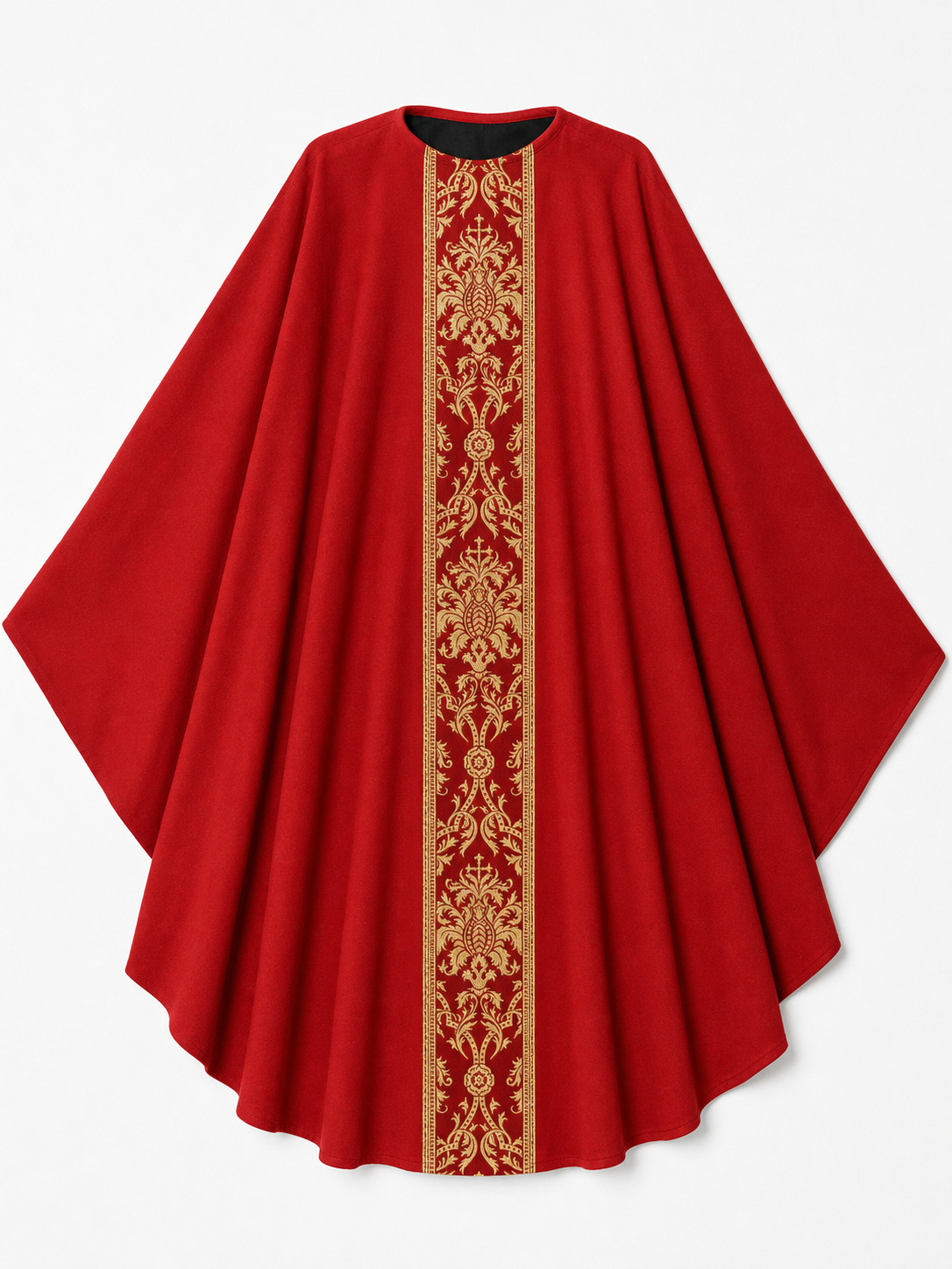 Red Carnival Cloak with Hood, Long