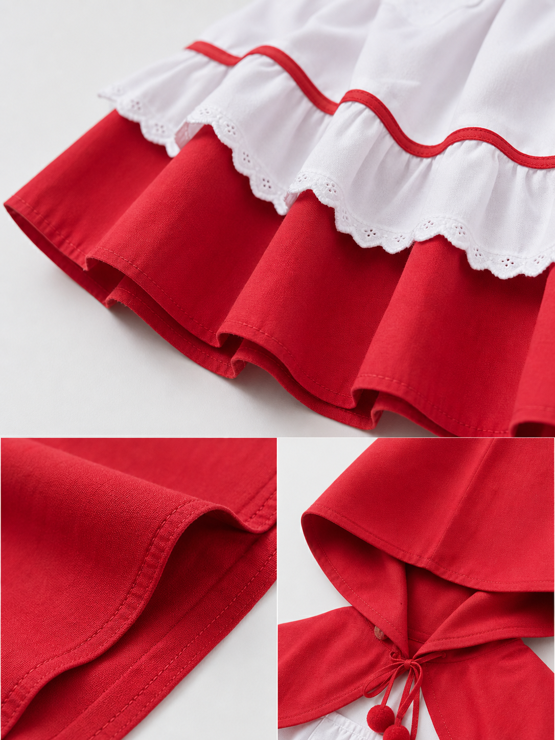 Little Red Riding Hood Costume with Cape and Apron