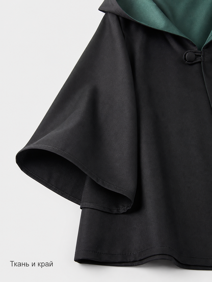 Wizard Robe with Hood and Chest Patch