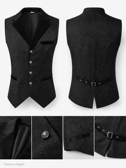 Steampunk Carnival Vest, Black