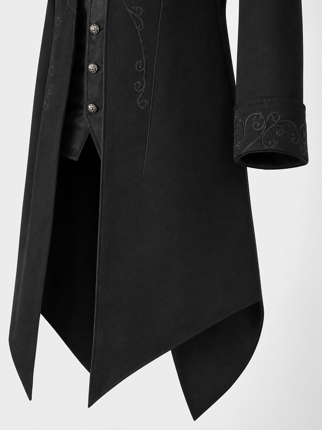 Carnival Gothic Frock Coat with Embroidery