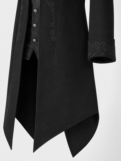 Carnival Gothic Frock Coat with Embroidery