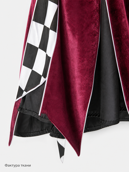 Clown Cosplay Dress with Mask and Accessory
