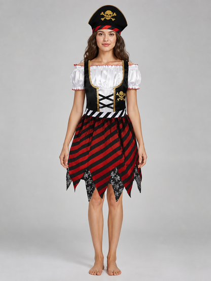 Pirate Dress Costume with Hat