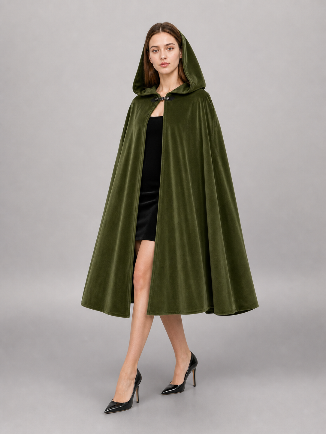 Green Hooded Carnival Cloak, Theatrical