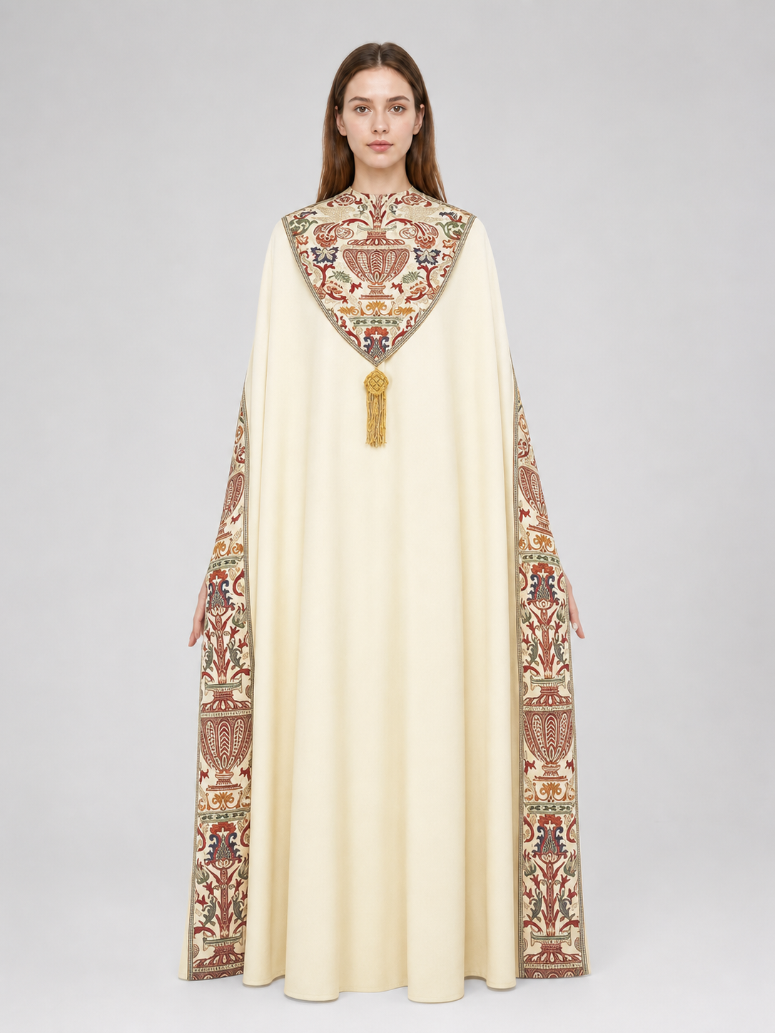 Medieval Fringed Cape for Cosplay