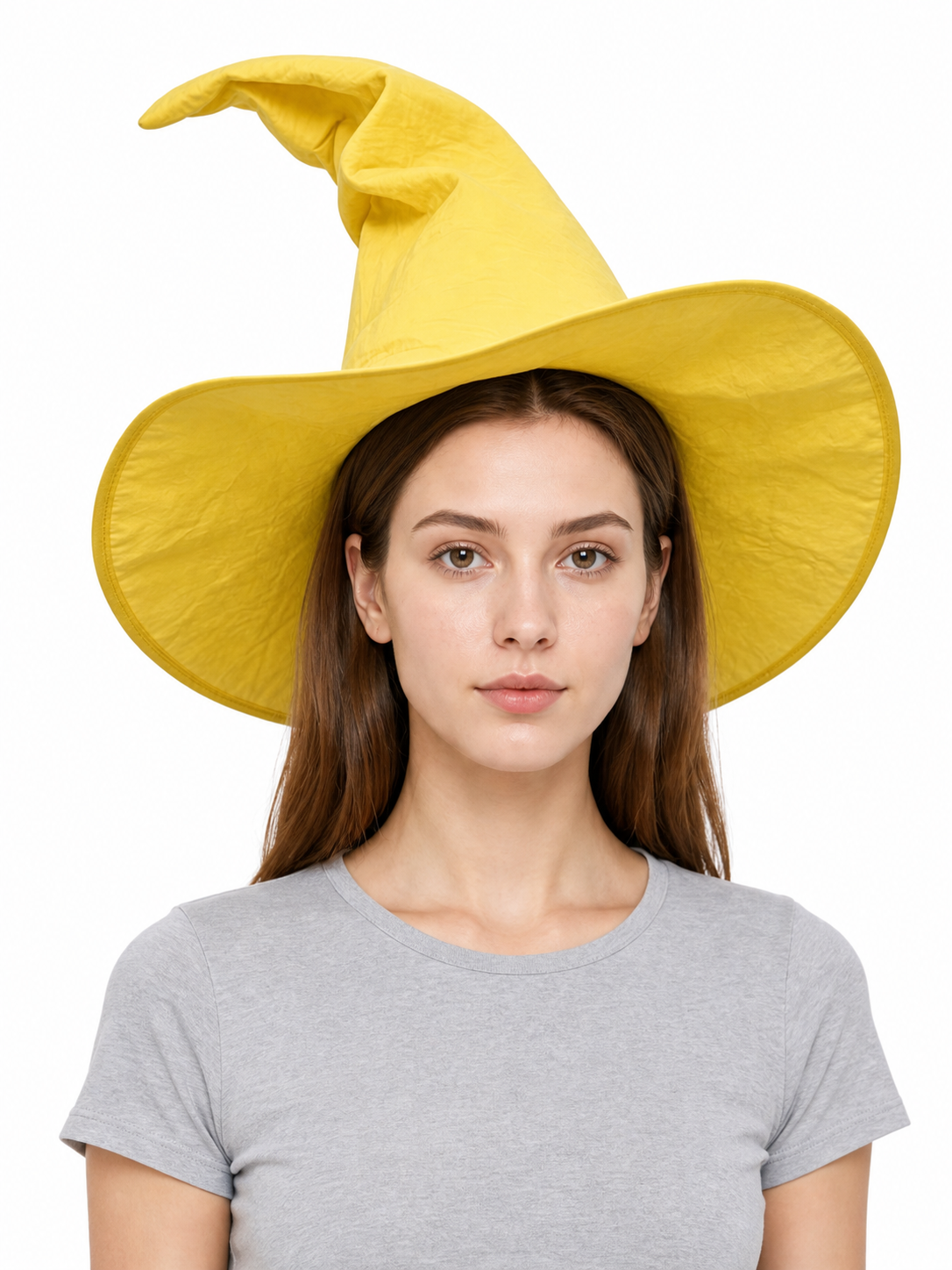 Yellow Witch Costume Hat for Halloween