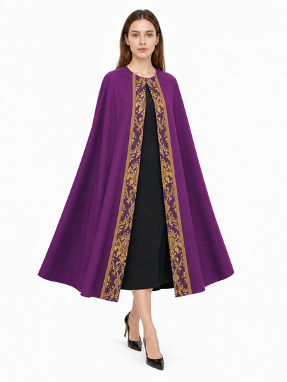 Purple Hooded Carnival Cloak