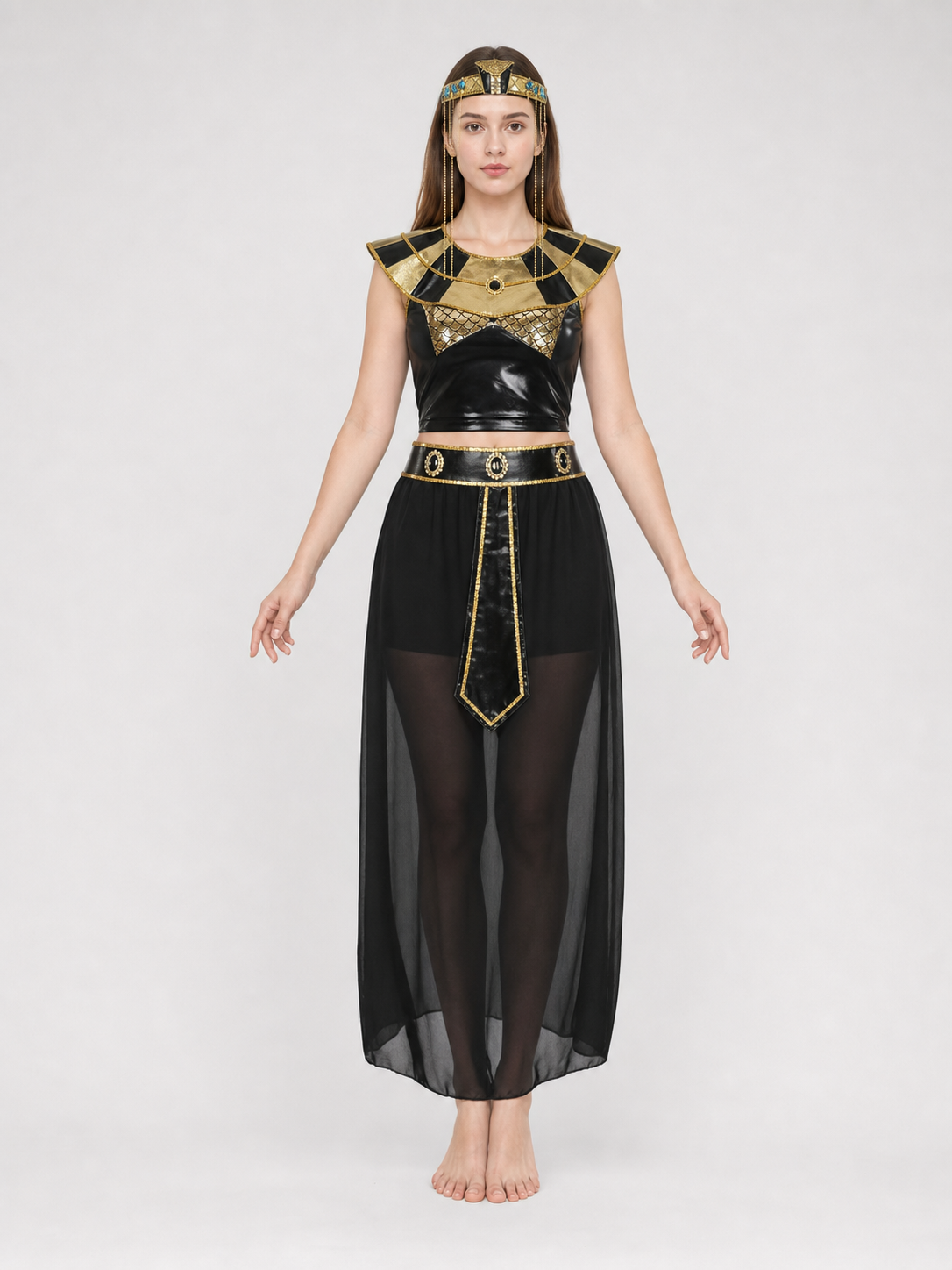 Cleopatra Costume, Egyptian Look, Set