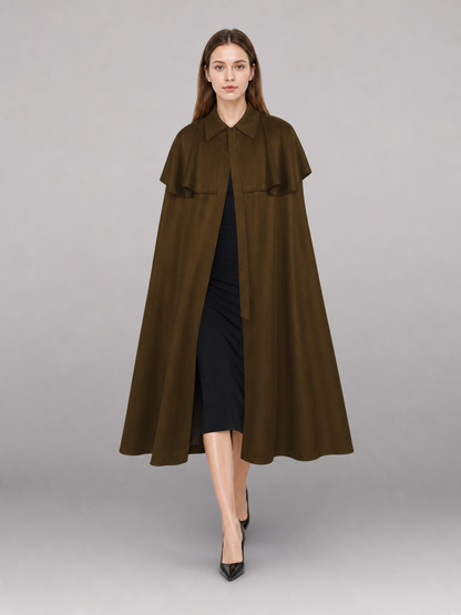 Brown Hooded Carnival Cloak