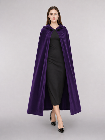 Purple Costume Cloak with Hood