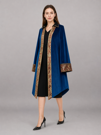 Vintage-Style Blue Carnival Tailcoat