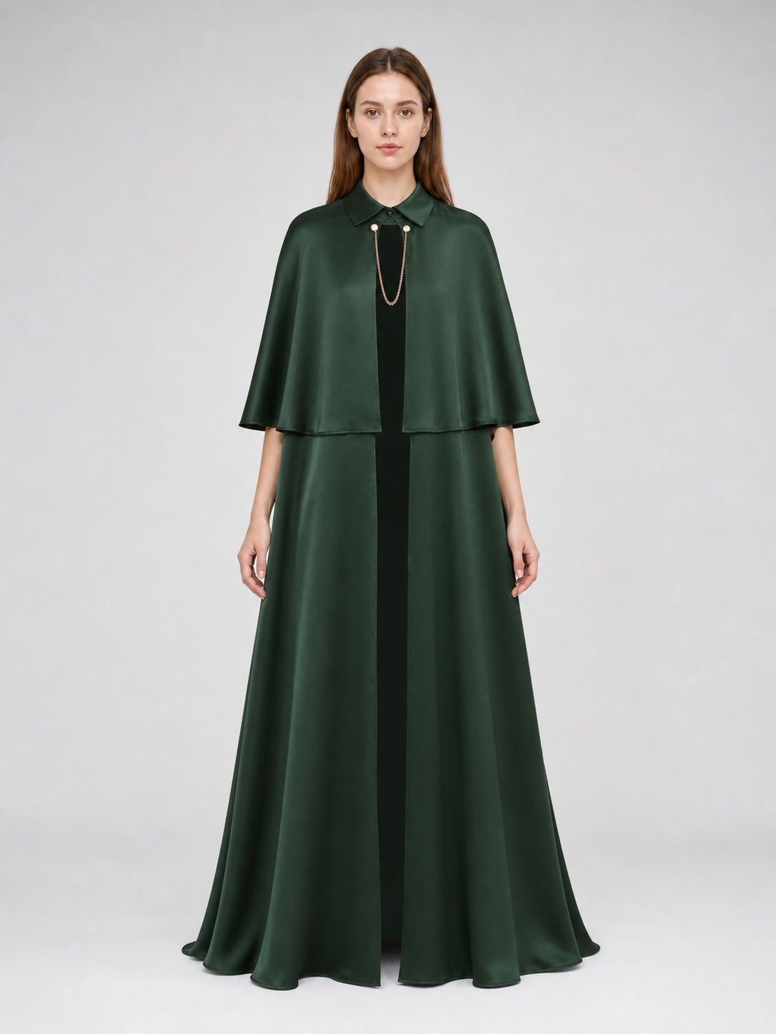 Green Gothic Cloak Cape for Cosplay