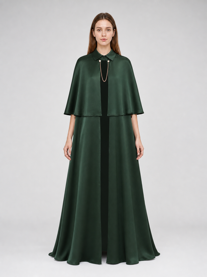 Green Gothic Cloak Cape for Cosplay