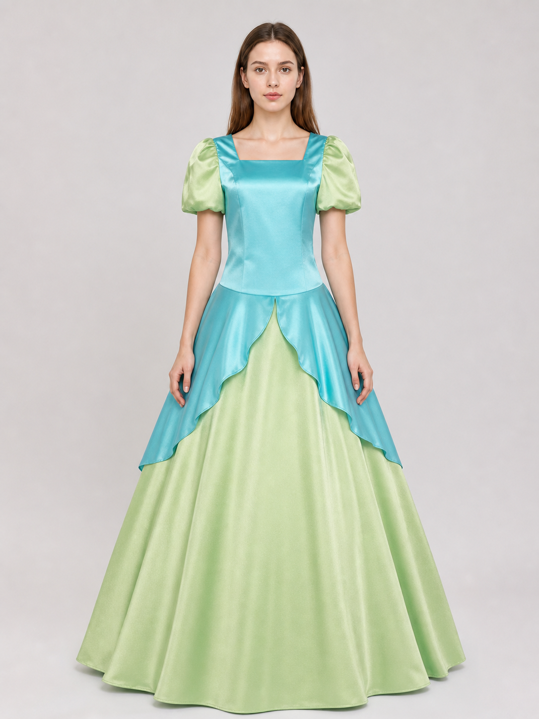 Cinderella Cosplay Costume: Dress with Bow and Headband