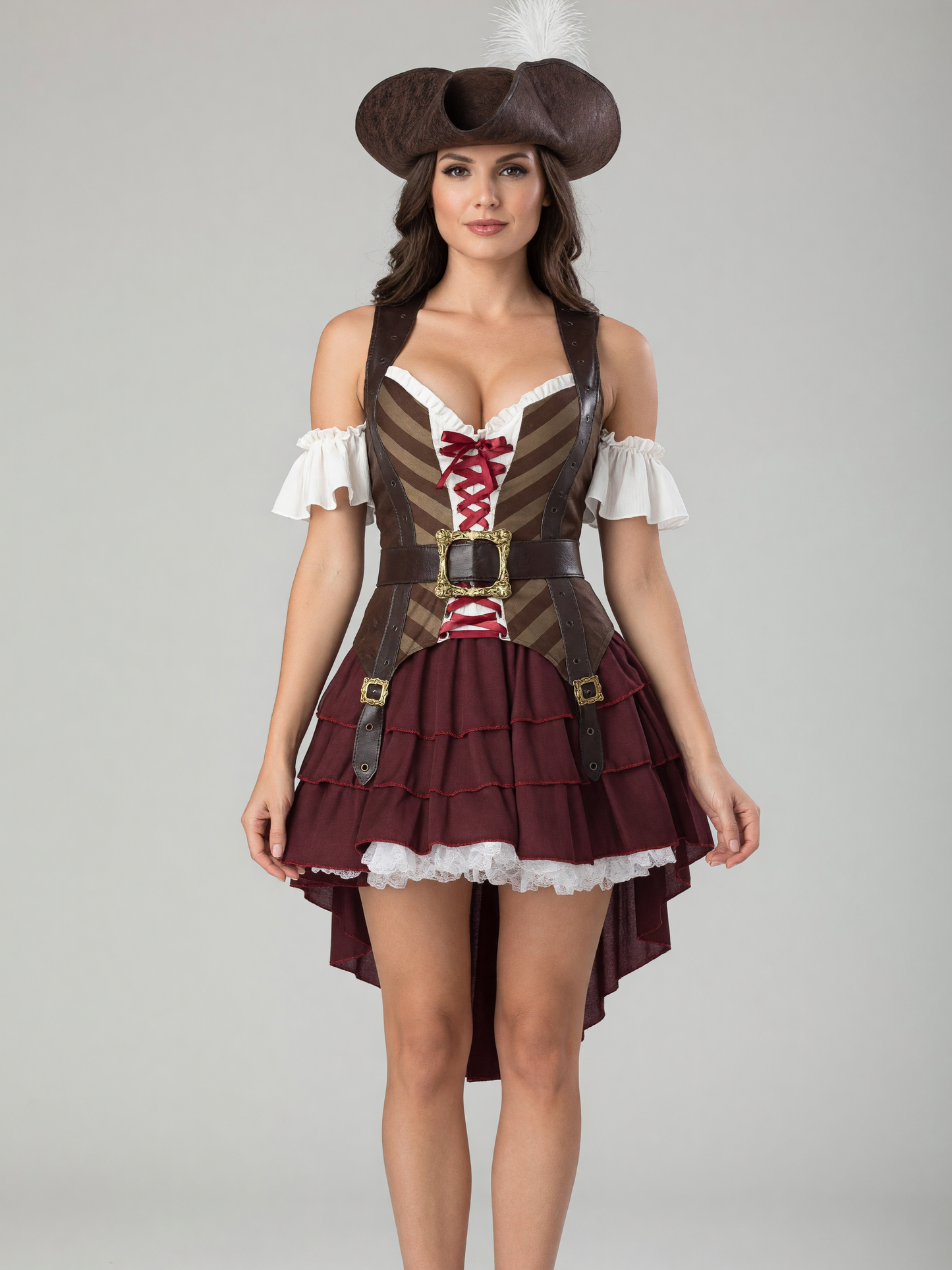 Pirate costume with hat and accessories