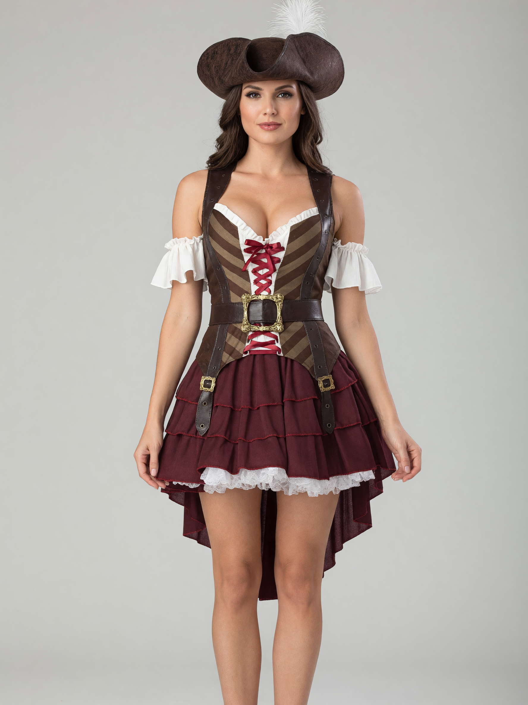 Pirate costume with hat and accessories