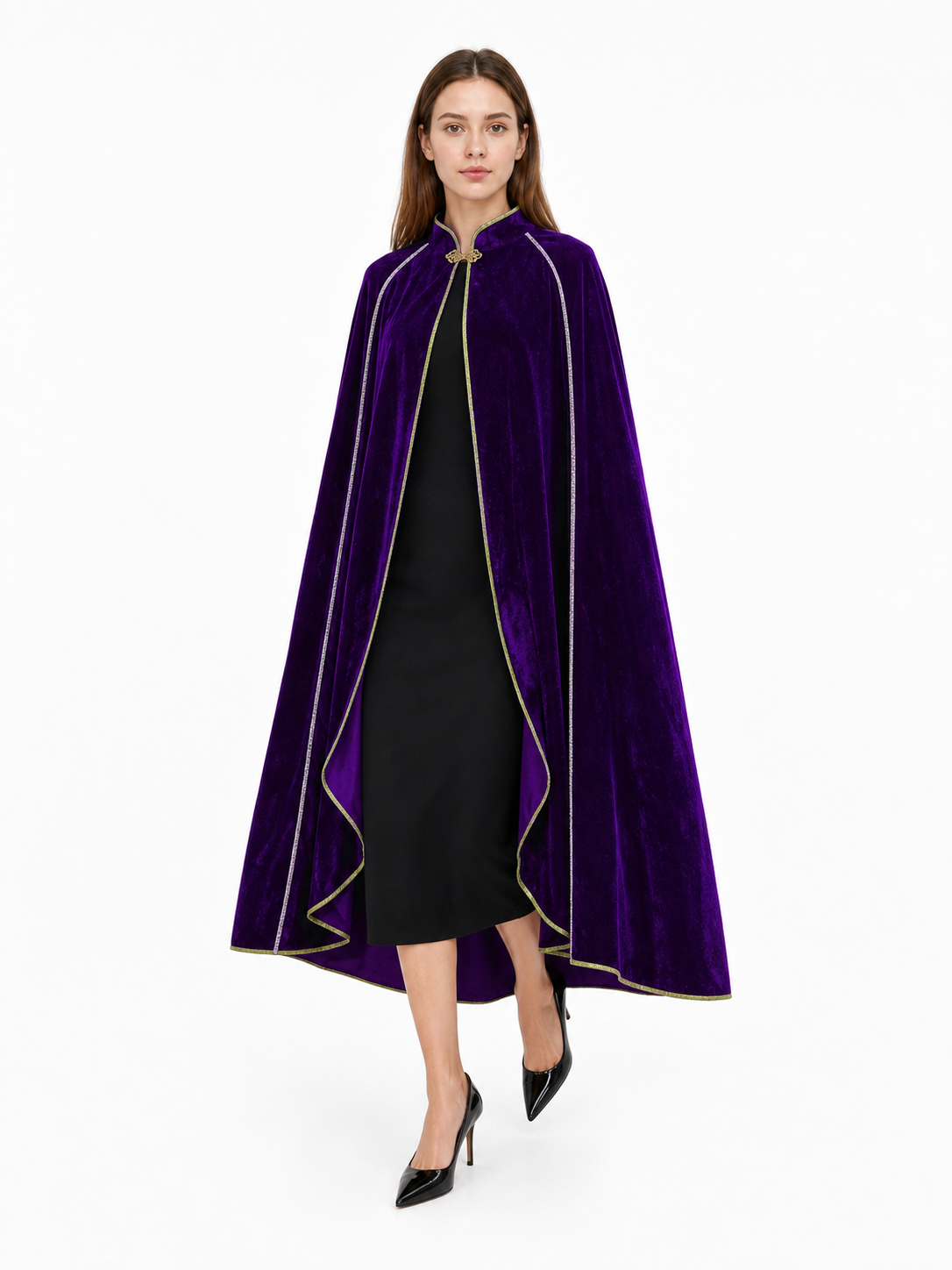 Purple Carnival Cloak with Hood