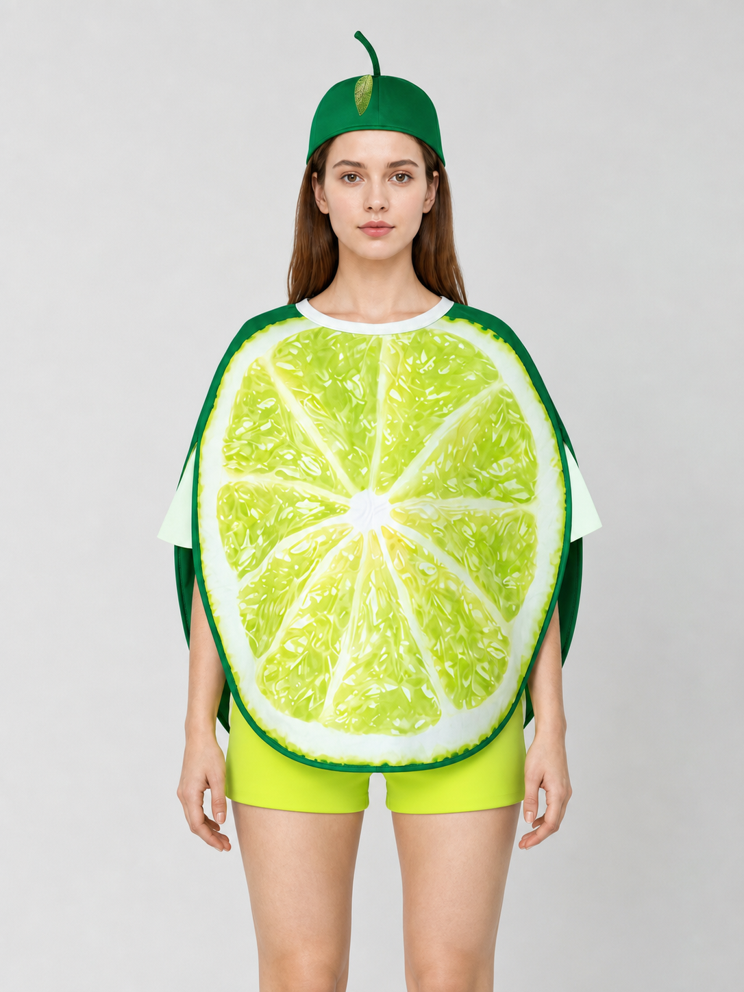 Lime Slice Costume with Hat for Parties