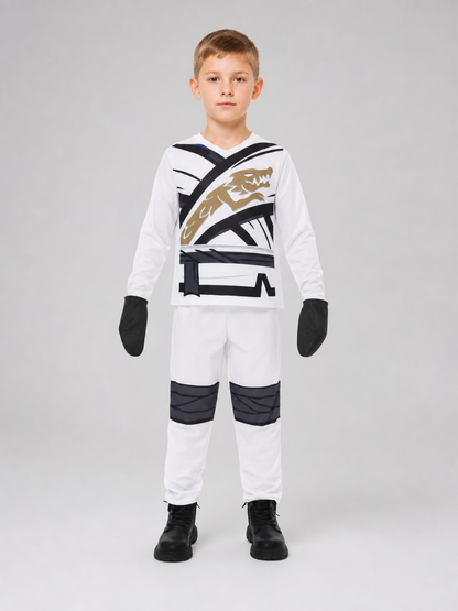Ninja Costume for Performances with Mask and Gloves