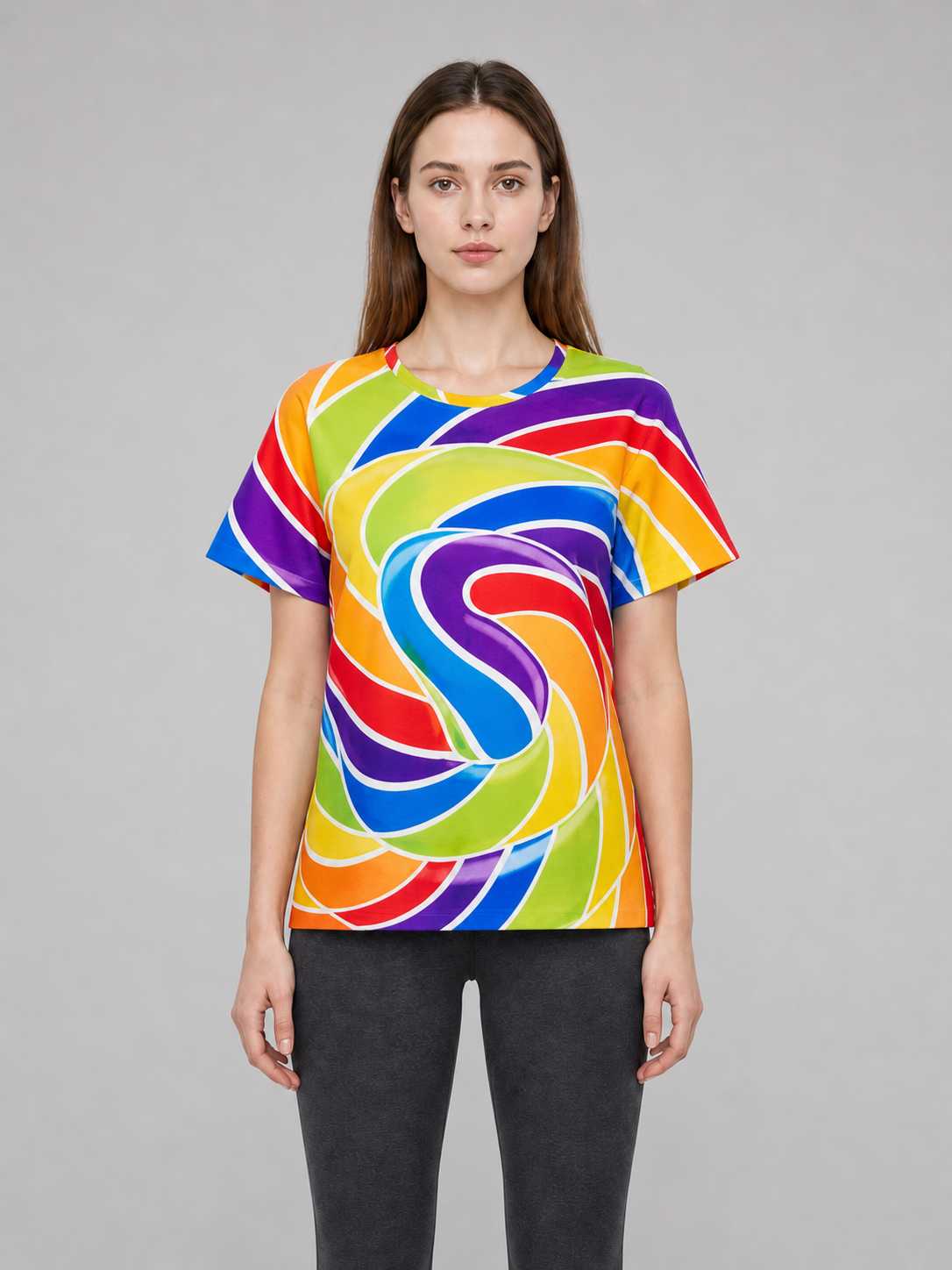 Candy Costume with Rainbow Pattern