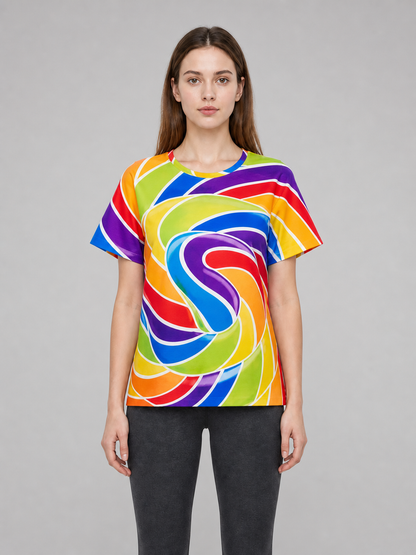 Candy Costume with Rainbow Pattern