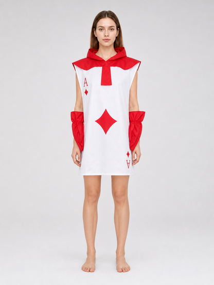 Alice Card-Themed Costume: Cosplay Jumpsuit