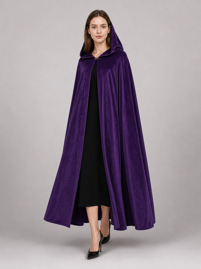Purple Carnival Cloak with Hood