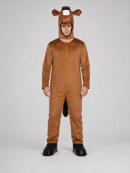 One-Piece Horse Costume with Hood for Performances