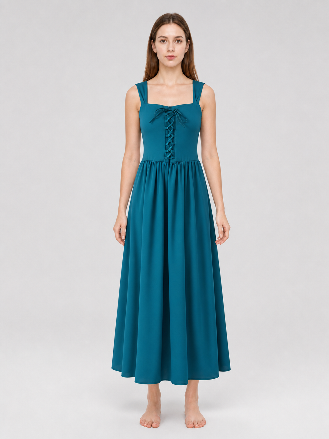 Medieval Strappy Lace-Up Dress