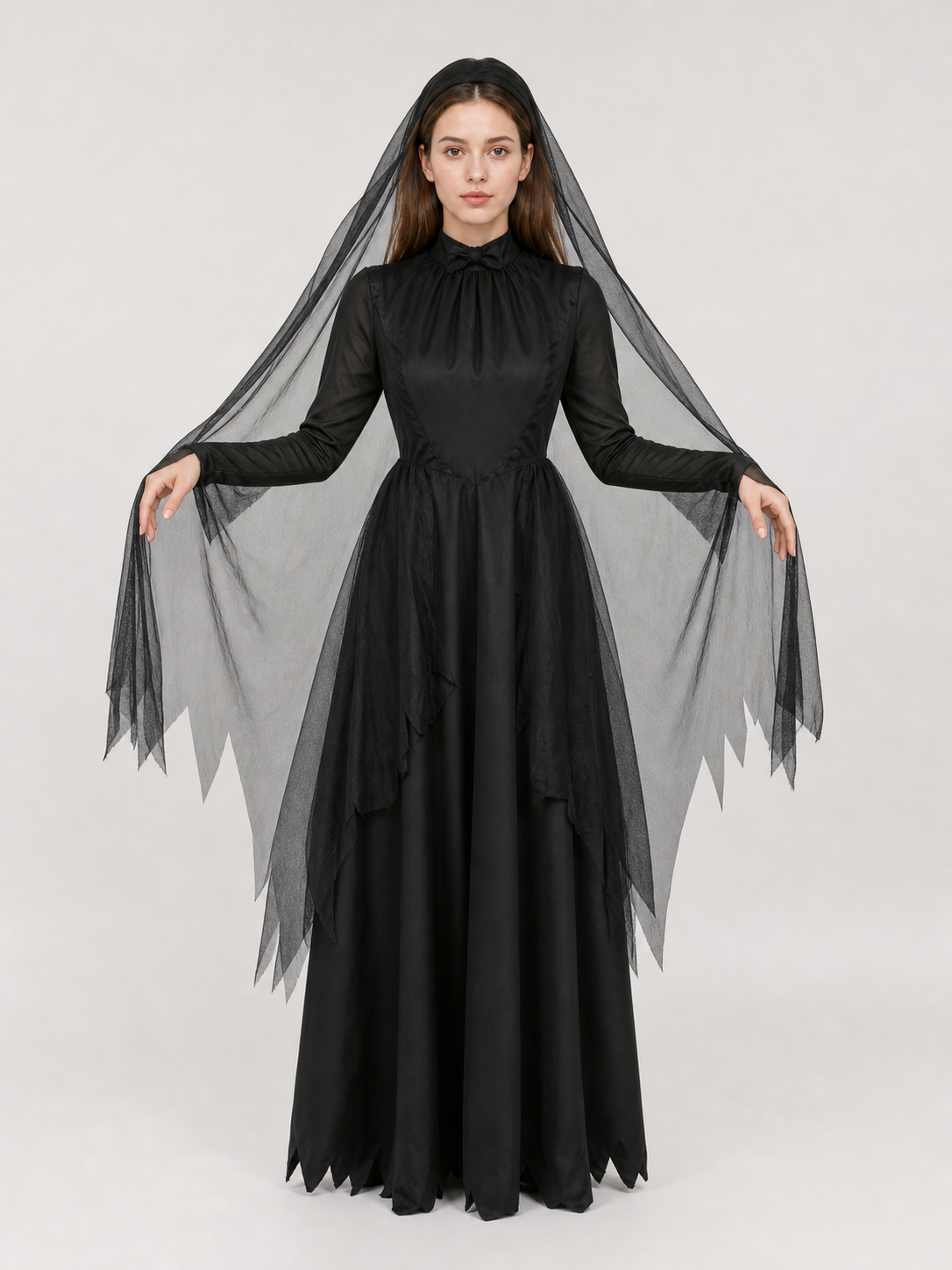 Gothic hooded costume for Halloween and parties