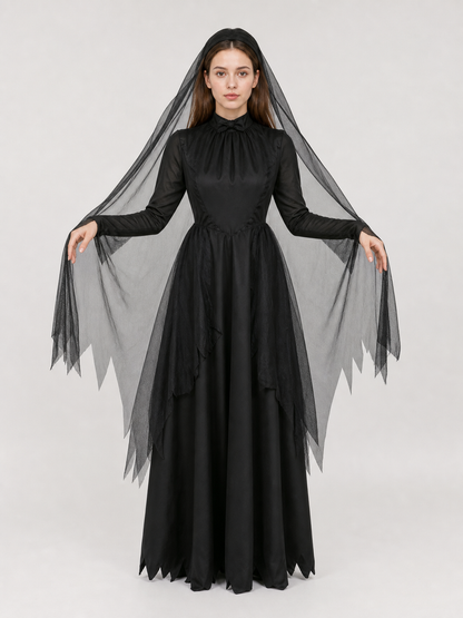 Gothic hooded costume for Halloween and parties