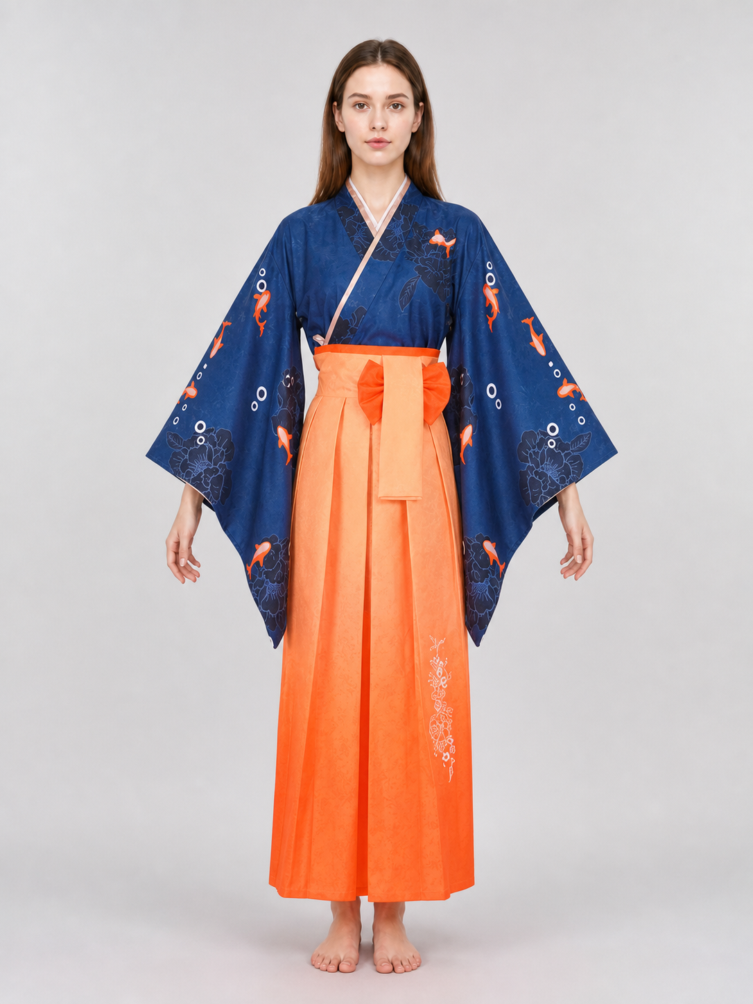Amelia Watson Kimono-Style Cosplay Dress