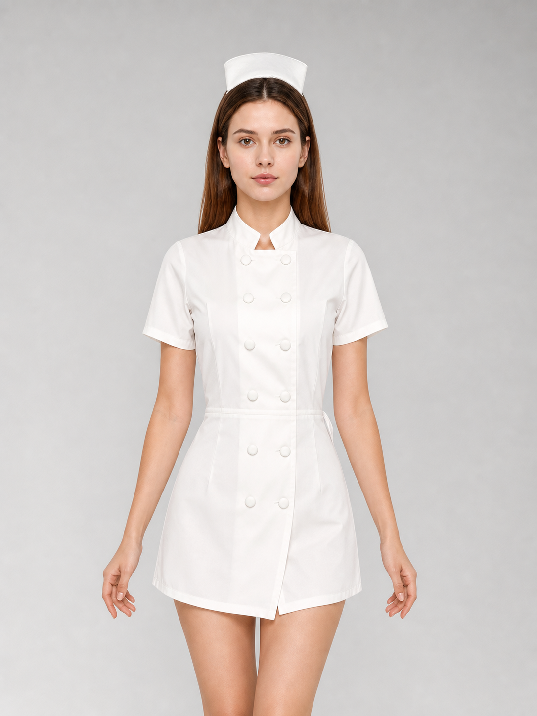 Nurse-style costume for cosplay and parties