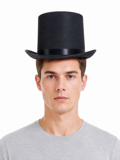 Wide-Brim Carnival Top Hat