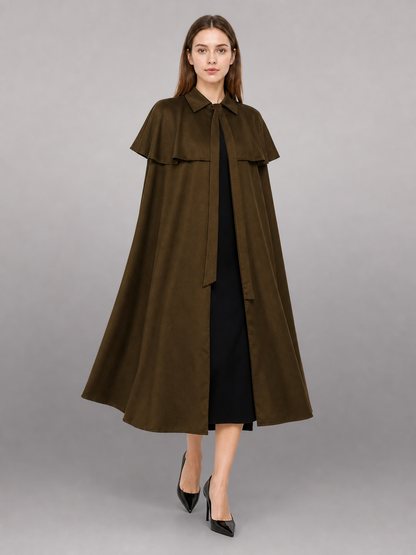 Brown Hooded Carnival Cloak