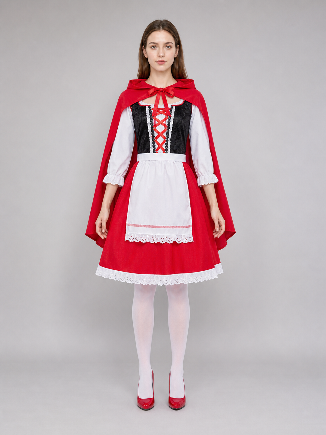 Little Red Riding Hood Carnival Costume with Hood