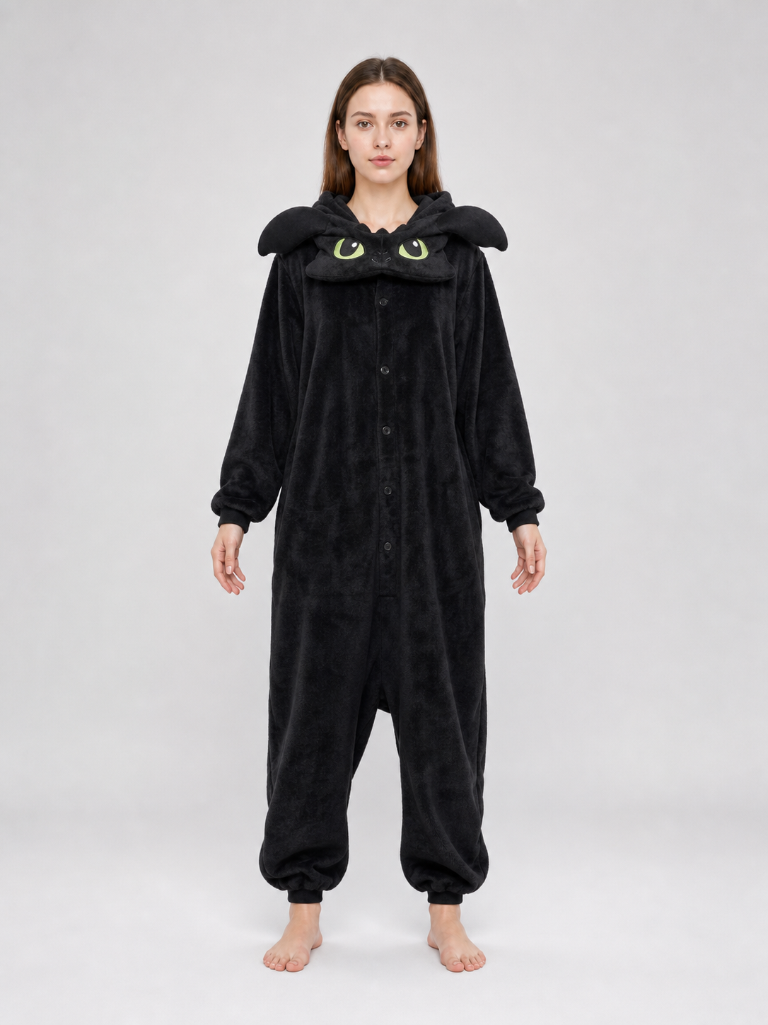 Black Hooded Dragon Costume