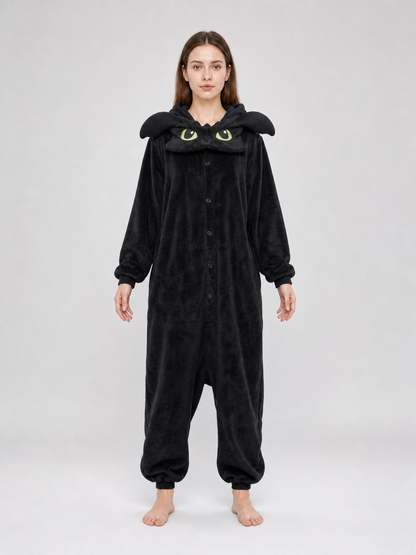 Black Hooded Dragon Costume