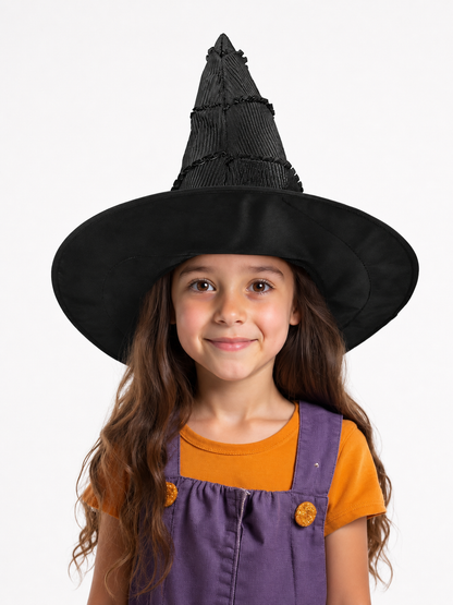 Kids' Black Witch Carnival Hat