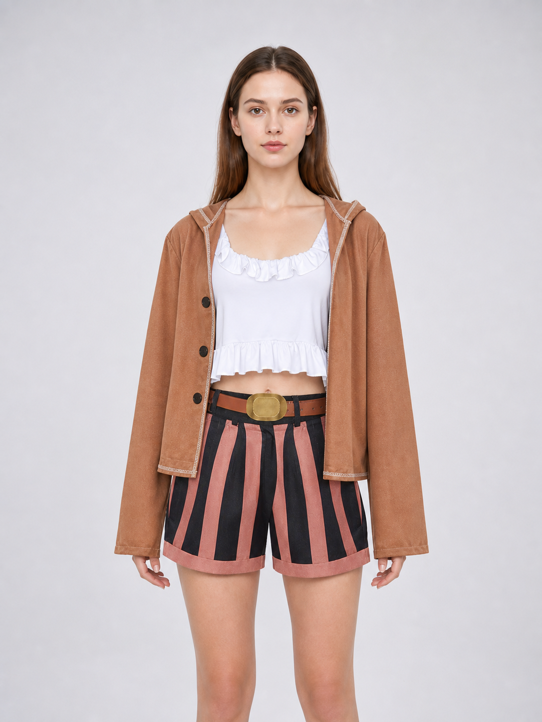 Poni cosplay costume from One Piece with jacket and shorts