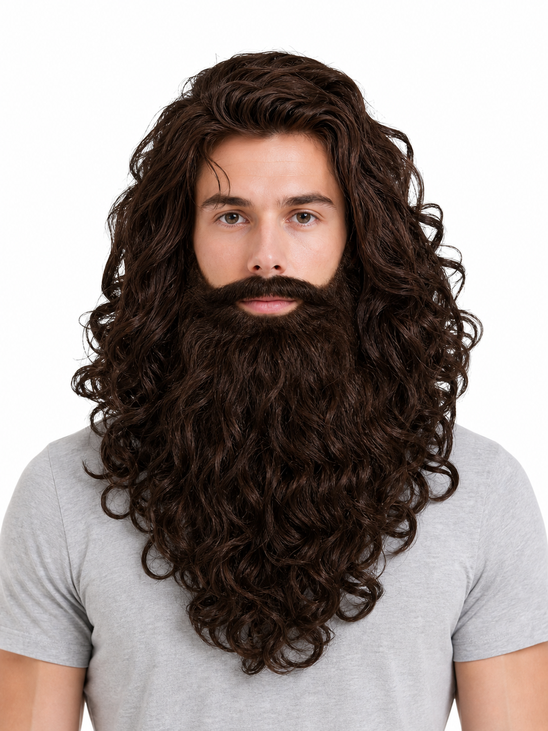 Carnival Beard and Mustache for a Stage Look