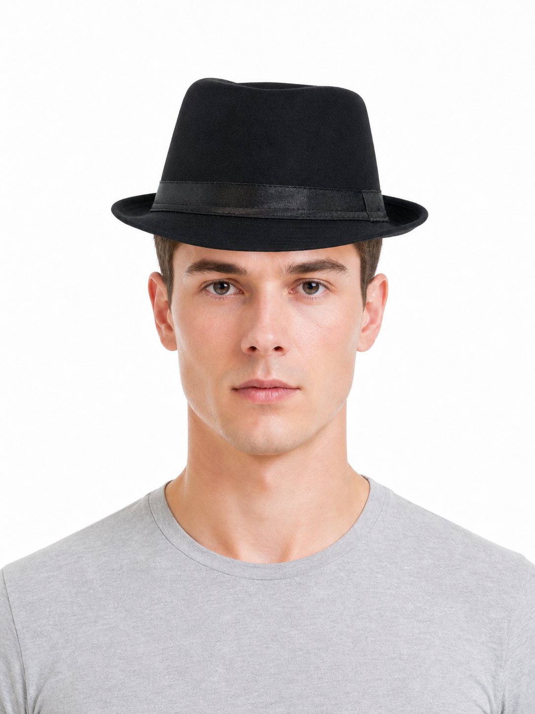 Carnival Fedora Hat with a Black Ribbon