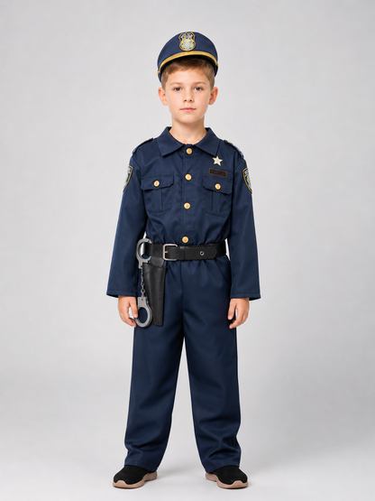 Kids' Police Costume for Cosplay and Parties